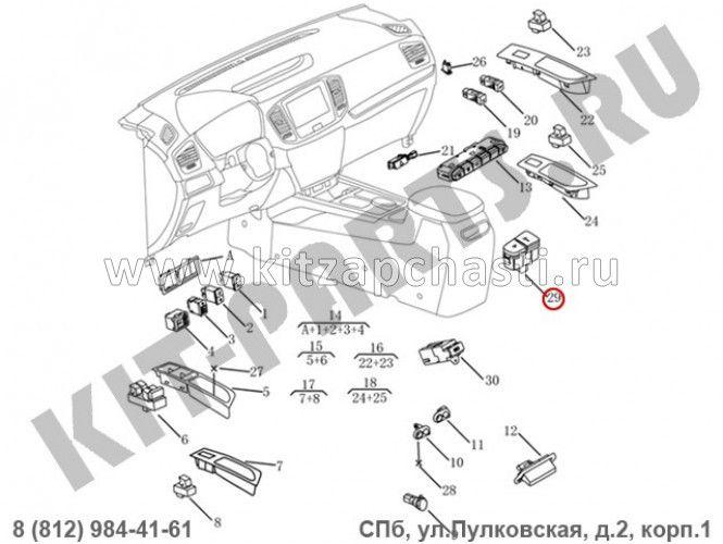 Блок переключателей приборной панели Geely Emgrand X7 NL4 2,0 101703318251738